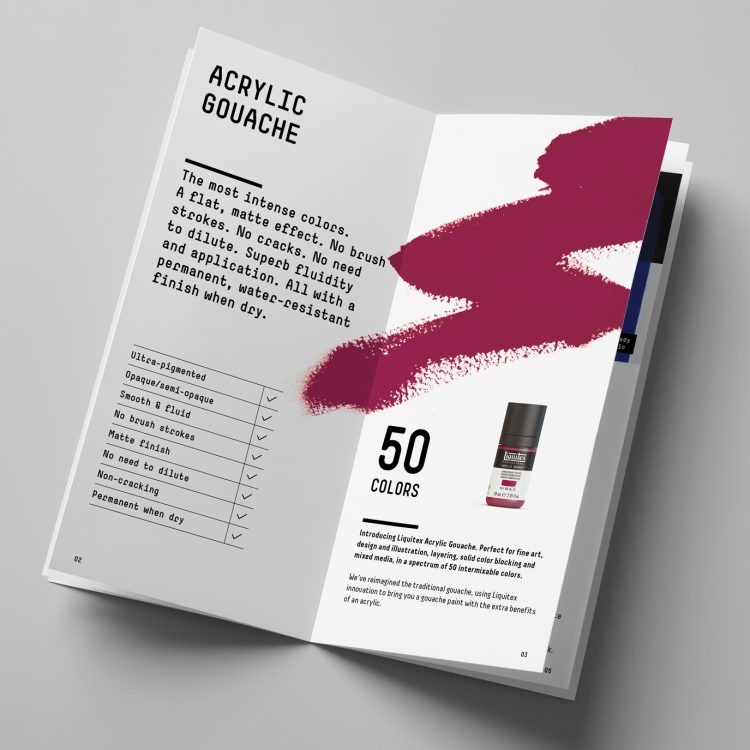Liquitex Acrylic Gouache Product Booklet