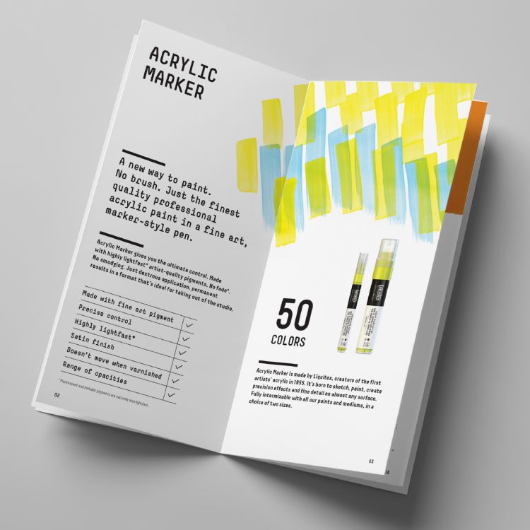 Liquitex Acrylic Marker Product Booklet